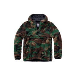 Brandit Jachetă fleece maro / maro deschis / verde închis / negru