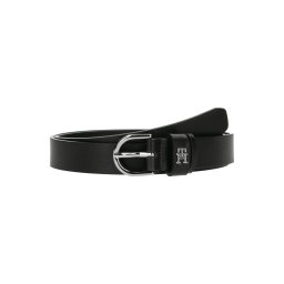 TOMMY HILFIGER Curea 'Essential Effortless' negru / argintiu
