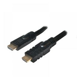 CABLU video LOGILINK, HDMI (T) la HDMI (T), 15m, conectori auriti, rezolutie maxima 4K UHD (3840 x 2160) la 30 Hz, negru, CHA0015