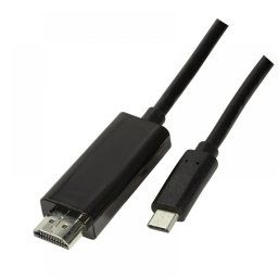 CABLU video LOGILINK, adaptor USB 3.1 Type-C (T) la HDMI (T), 3m, rezolutie maxima 4K UHD (3840 x 2160) la 60 Hz, negru, UA0330