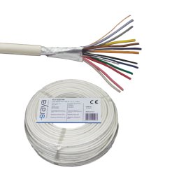 Cablu de alarma 12 fire ecranate, cupru integral, 100m - Eraya AL11222-100