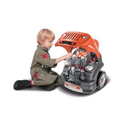 Atelier de reparații auto de jucărie portocaliu/gri