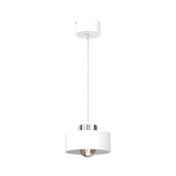 Lustră pe cablu MARTI 1xE27/15W/230V alb/crom