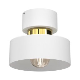 Plafonieră MARTI 1xE27/15W/230V alb/auriu