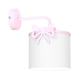 Lampă de perete pentru copii SWEET 1xE27/15W/230V alb/roz/arc