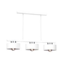 Lustră pe cablu MARTI 3xE27/15W/230V alb/crom