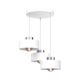 Lustră pe cablu MARTI 3xE27/15W/230V alb/crom