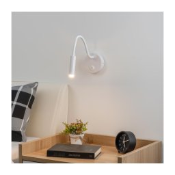 Lampă flexibilă de perete Brilagi MAYA 1xG9/4W/230V alb