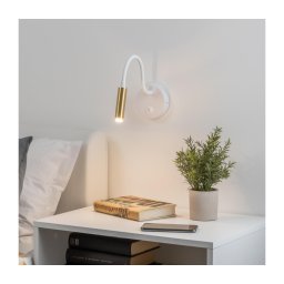 Lampă flexibilă dimabilă de perete Brilagi MAYA 1xG9/4W/230V alb/auriu