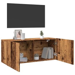 Comoda TV de perete, lemn vechi, 100x30x41 cm GartenMobel Dekor