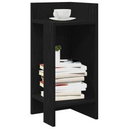 Masa laterala cu polita negru 25,5x27x60 cm GartenMobel Dekor