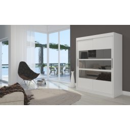Dulap cu usi glisante si oglinda 150x200 cm, Florento, ADRK Furniture