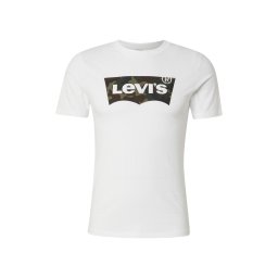 LEVI'S ® Tricou 'Housemark Graphic T-Shirt' maro închis / kaki / verde închis / alb