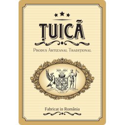 Etichete sticle personalizate, Tuica, 100x70 mm, Produs traditional, 1000 buc rola