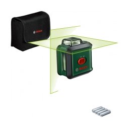 Bosch - UniversalLevel 360 - Nivela laser cu linii, 24 m, +/-0.4 mm/m, 2 linii laser, fascicul verde, proiectie 360 grade, geanta textila