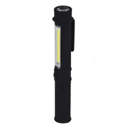 Lanterna 1.5W COB LED + 1WLED, pen, cu baterii