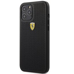 Husa Ferrari Husa On Track Perforated iPhone 12 Pro Max Negru