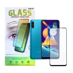 FOLIE STICLA Spacer pentru Samsung Galaxy M11, grosime 0.3mm, acoperire totala ecran, strat special anti-ulei si anti-amprenta, Tempered Glass, sticla 9D, duritate 9H "SPPG-SM-GX-M11-TG