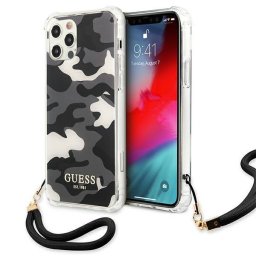 Husa Guess GUHCP12LKSARBK iPhone 12 Pro Max 6.7" black/black hardcase Camo Collection