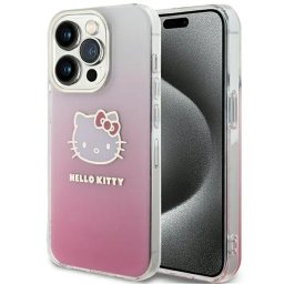 Husa IML Gradient Electrop Kitty Head case for iPhone 13 Pro Max - pink