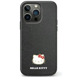 Husa Metal Logo Kitty Head case for Samsung Galaxy Z Flip 5 - black
