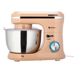 Mixer cu bol Daewoo putere 1600 W, 10 viteze, capacitate bol 4.5 litri, bol rotativ, accesorii incluse:tel, carlig framantare, palete amestecare, picioruse antialunecare din silicon
