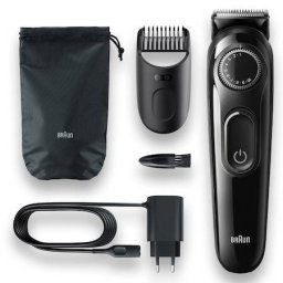 Trimmer Tuns Barba Braun Acumulator 20 Lungimi Inox Negru