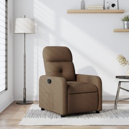 Fotoliu rabatabil, maro, material textil GartenMobel Dekor