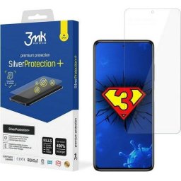 Folie protectie ecran 3mk SilverProtection+ antimicrobiana (Montaj umed) pentru Xiaomi POCO X3