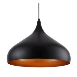 Pendul Minimalist Negru+Orange 1xE27 60W