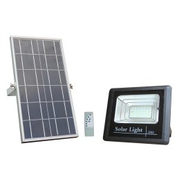Proiector LED cu panou solar 12W, 800Lm, 6000K, 3.2V/5.5Ah
