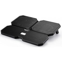 Stand notebook DeepCool 15.6' - plastic, 4* fan, 2*USB, black, dimensiuni 380X295X24mm