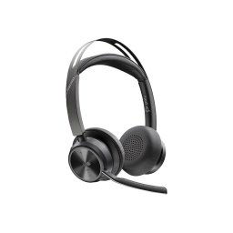 Casti Bluetooth HP Poly Voyager Focus 2 Microsoft Teams Certified USB-C Headset + USB-C/A Adapter
