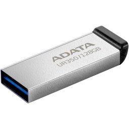 Memorie USB ADATA UR350 metalic, 128 GB, USB 3.2, argintiu