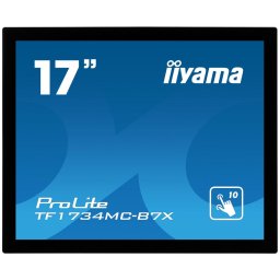 Monitor TN LED iiyama ProLite 17" TF1734MC-B7X, VGA, HDMI, DisplayPort, Touchscreen, Negru