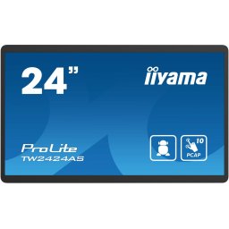 Monitor IPS LED iiyama ProLite 23.8" TW2424AS-B1, Full HD (1920 x 1080), HDMI, Boxe, Touchscreen, Negru