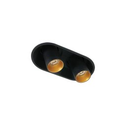 Spot LED încastrat 2xLED/7W/230V CRI90 negru Zambelis Z11207-B