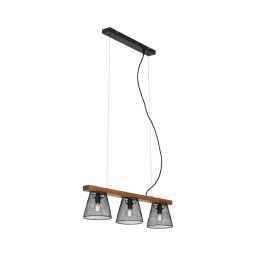 Lustră pe cablu Briloner 4077-035 WOOD & STYLE 3xE14/25W/230V