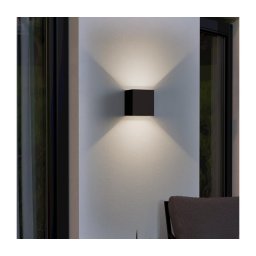 Aplică LED de exterior Eglo 901064 CALPINO 2xLED/2,8W/230V IP54 negru