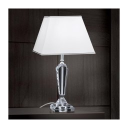 Orion LA 4-1201 - Lampă de cristal de masă VERONIQUE 1xE27/60W/230V alb/crom