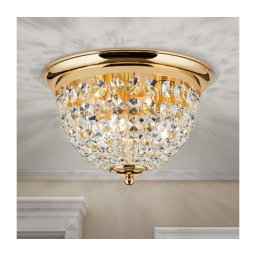 Plafonieră de cristal Orion DLU 1840/35 PLAFOND 3xE27/40W/230V d. 35 cm auriu
