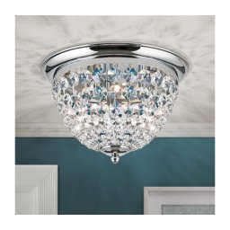 Plafonieră de cristal Orion DLU 1840/35 PLAFOND 3xE27/40W/230V d. 35 cm crom