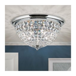 Plafonieră de cristal Orion DLU 1840/47 PLAFOND 6xE27/40W/230V d. 47 cm crom