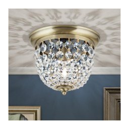 Plafonieră de cristal Orion DLU 1840/26 PLAFOND 1xE27/40W/230V d. 26 cm bronz