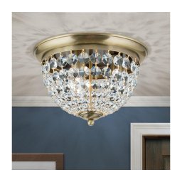 Plafonieră de cristal Orion DLU 1840/35 PLAFOND 3xE27/40W/230V d. 35 cm bronz