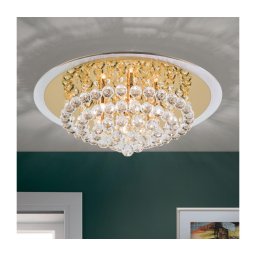 Plafonieră de cristal Orion DLU 2378/6/50 GLORIA 6xG9/40W/230V d. 50 cm auriu