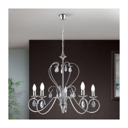 Lustră de cristal pe lanț Orion LU 1658/5 ALESSIA 5xE14/40W/230V crom lucios