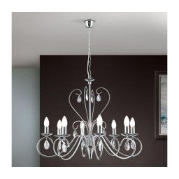 Lustră de cristal pe lanț Orion LU 1658/8 ALESSIA 8xE14/40W/230V crom lucios
