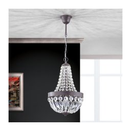 Lustră de cristal pe lanț Orion HL 6-1551/1 ARILA 1xE27/60W/230V maro/patină
