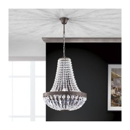 Lustră de cristal pe lanț Orion HL 6-1497/3 ARILA 3xE27/60W/230V maro/patină